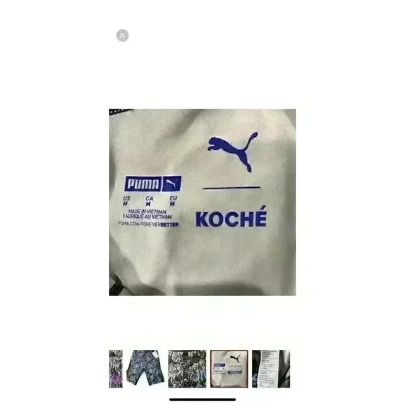 NWT Koche' x Puma Collab Legion Blue Paisley
Mesh Biker Shorts Size M - Picture 6 of 6